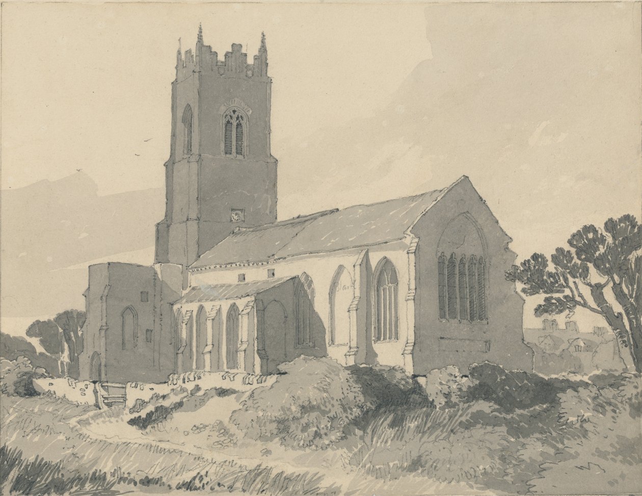 Igreja de Ingham, Norfolk de John Sell Cotman