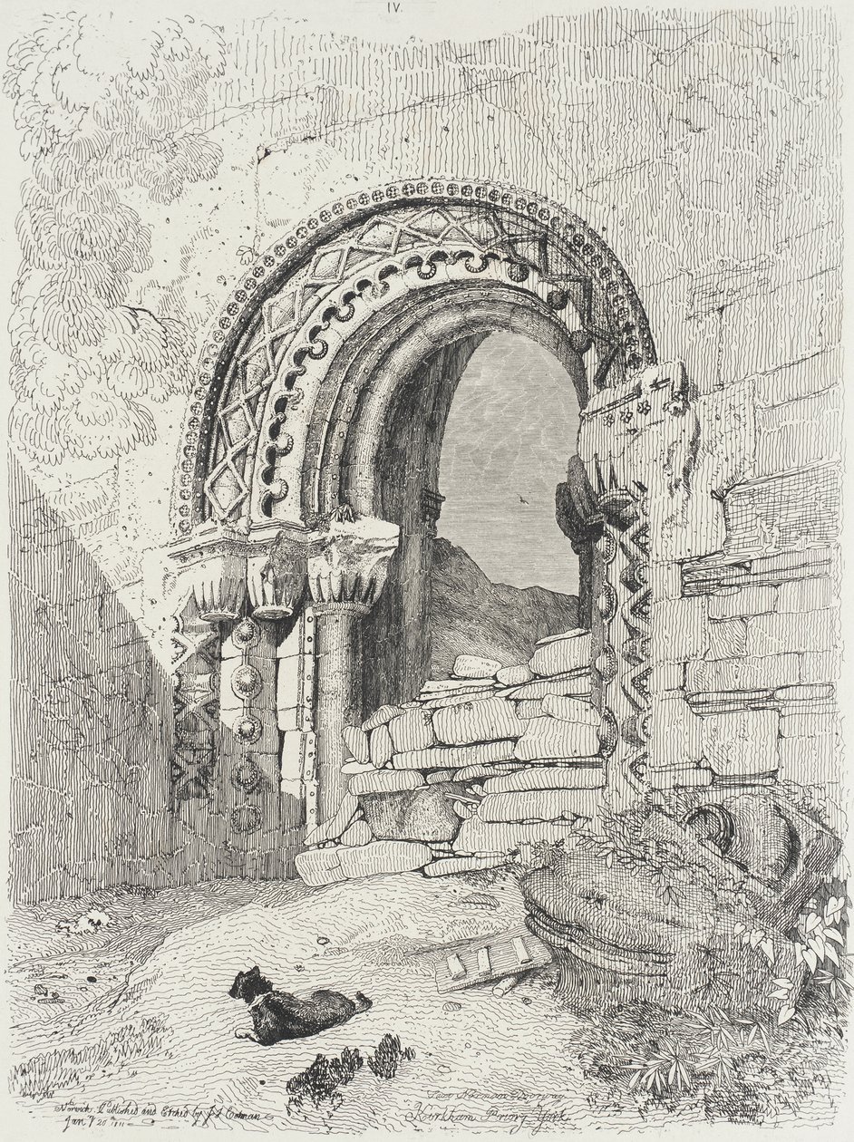 Priorado de Kirkham, Iorque de John Sell Cotman
