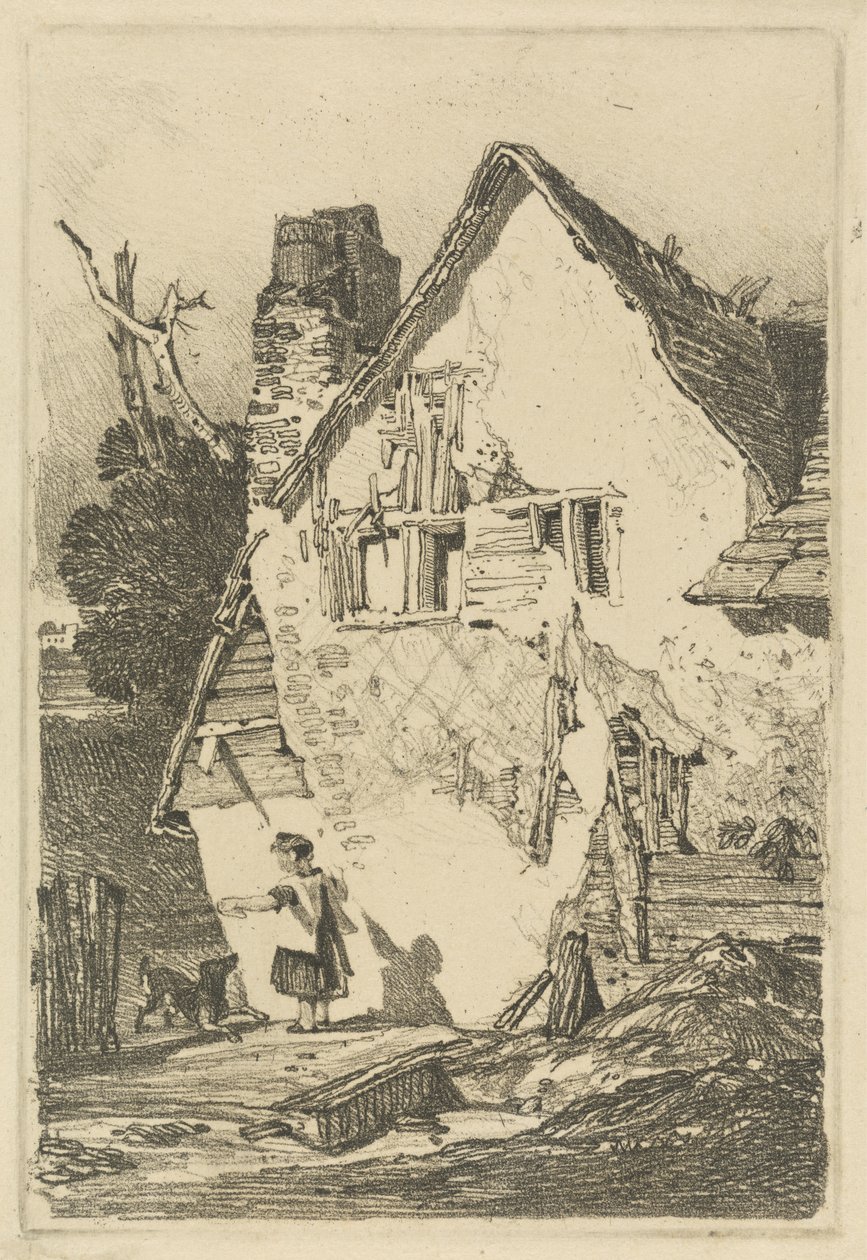 Lakenham, c.1808 (gravura em pó macio) de John Sell Cotman