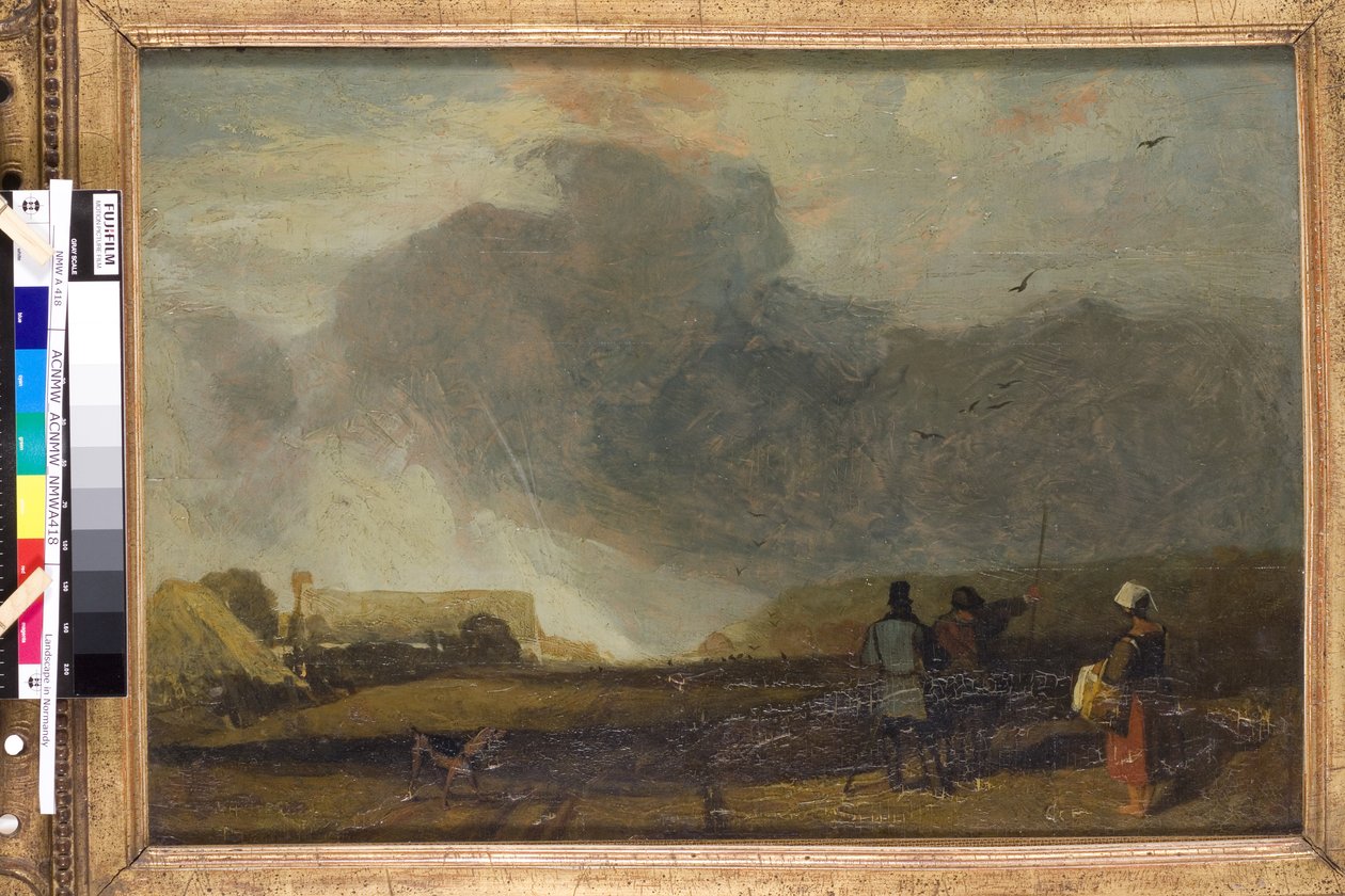 Paisagem da Normandia (óleo sobre tela) de John Sell Cotman