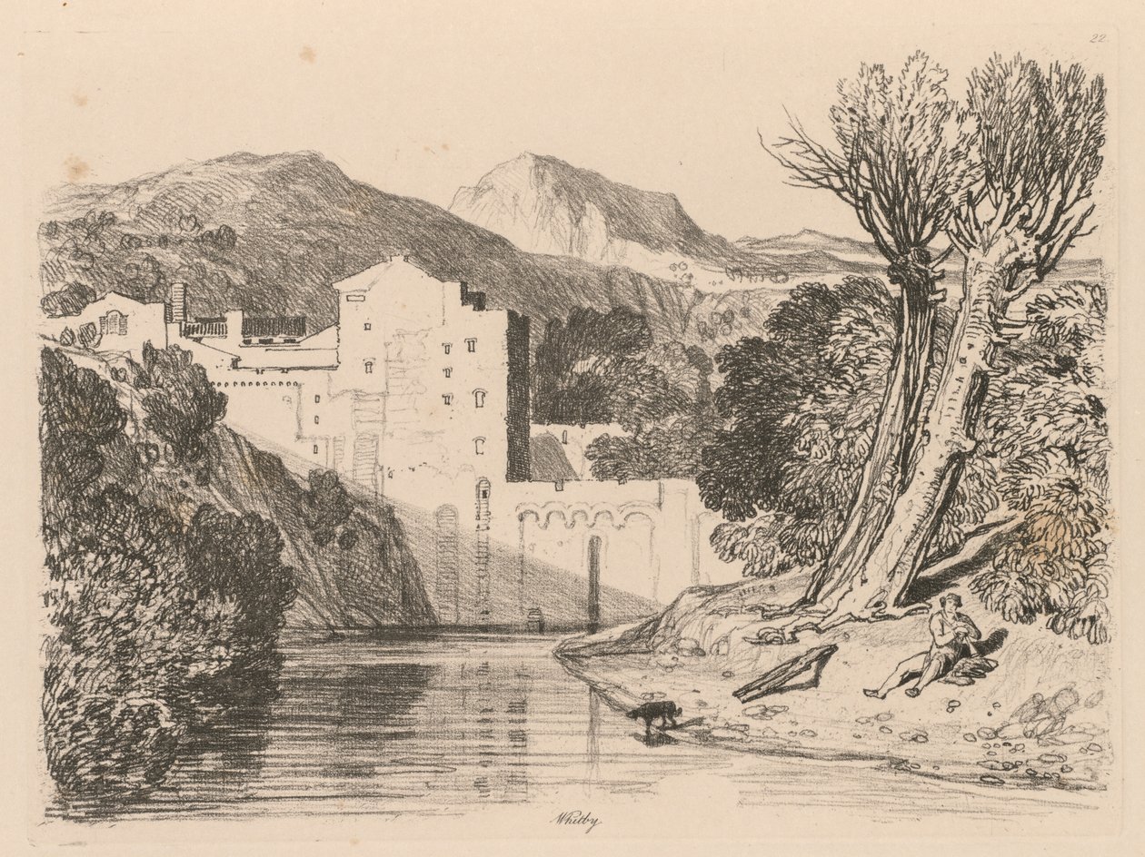 Estudos estão livres da placa 22, Whitby de 1838. de John Sell Cotman