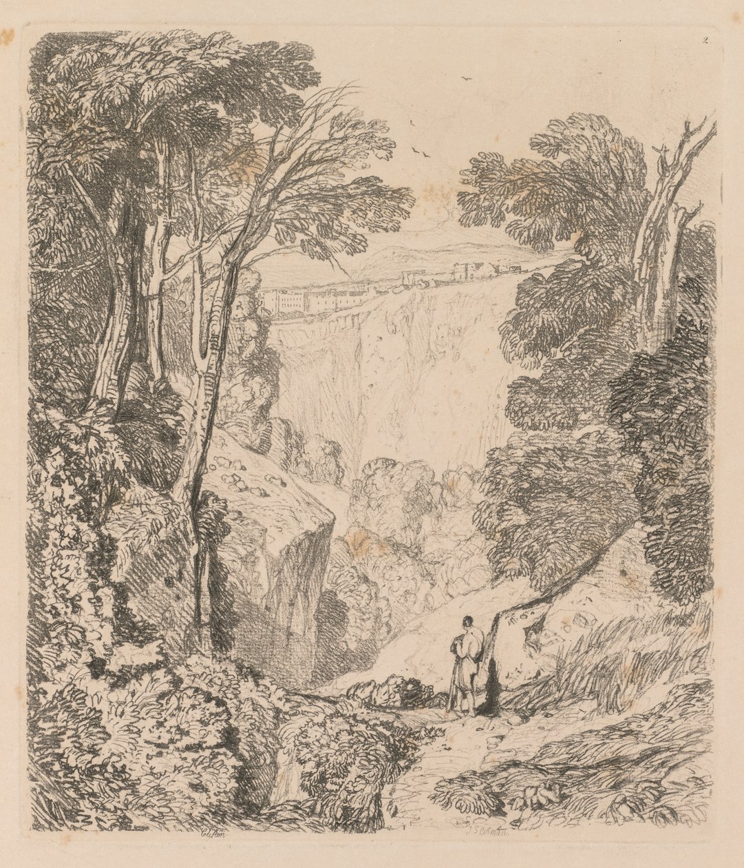 Liber Studiorum: Placa 2, Vista de Clifton de John Sell Cotman