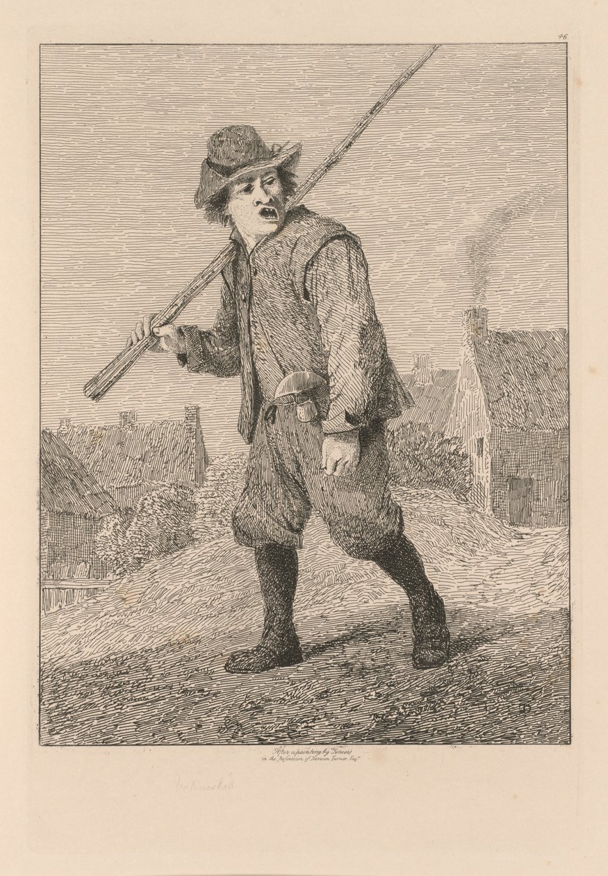 Liber Studiorum: Placa 46, Esboço após Teniers de John Sell Cotman