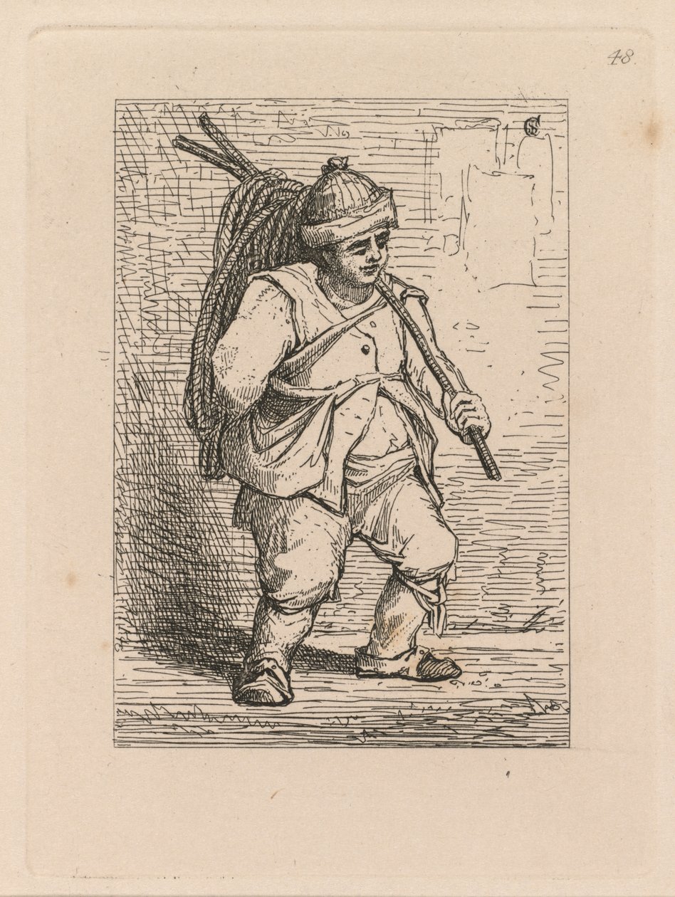 Estudos estão livres da placa 48, um estudo de 1838. de John Sell Cotman