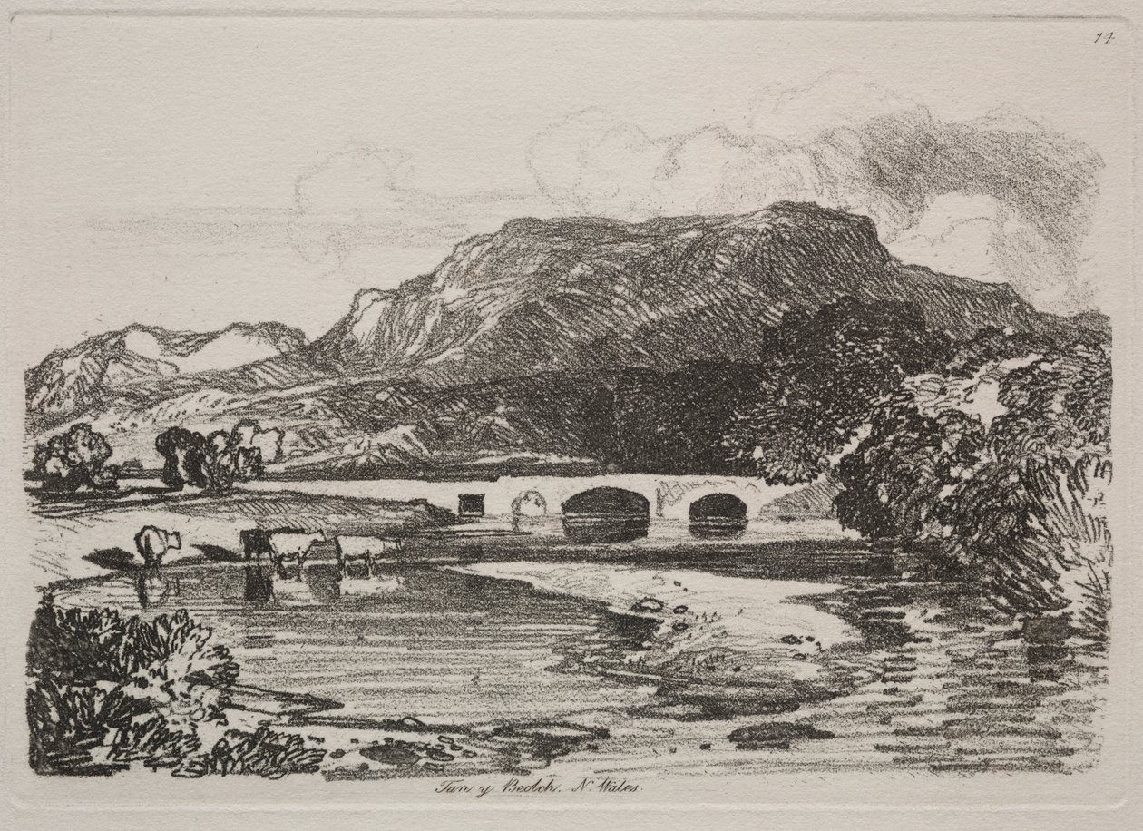 Livro de Estudos: Tan y Beolch, North Wales de John Sell Cotman
