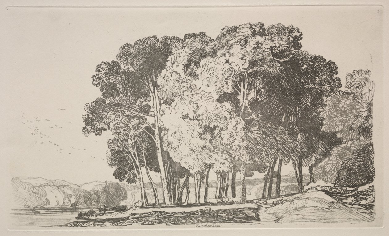 Livro de Estudos: Twickenham de John Sell Cotman