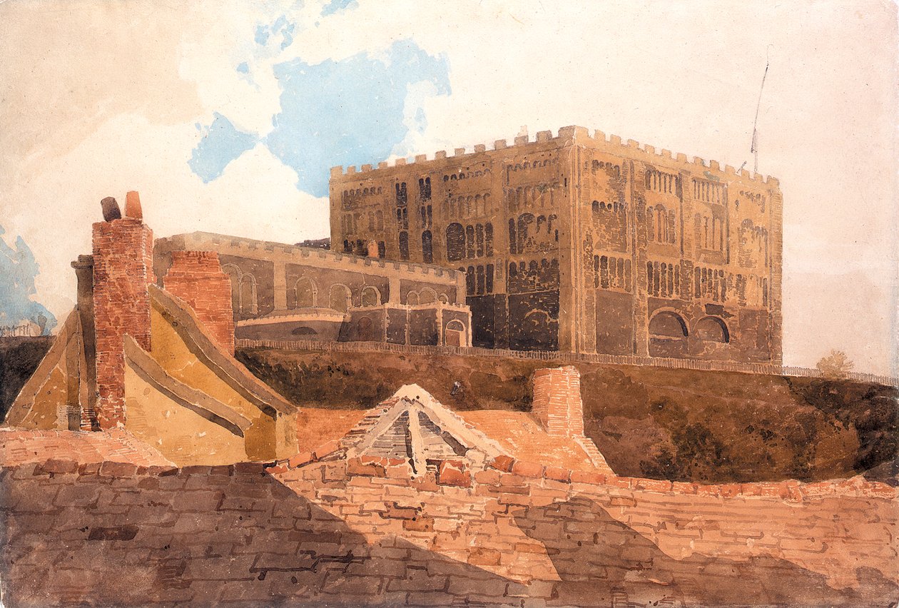 Castelo de Norwich, c.1808-9 (wc no papel) de John Sell Cotman