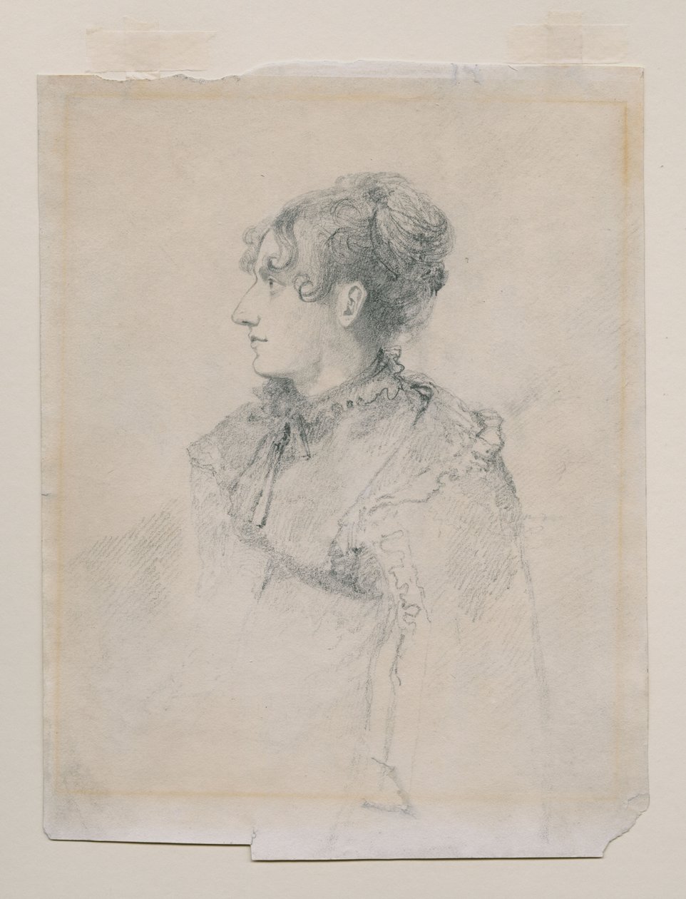 Retrato da Sra. Parr(?), irmã da Sra. John Sell Cotman, chamada 