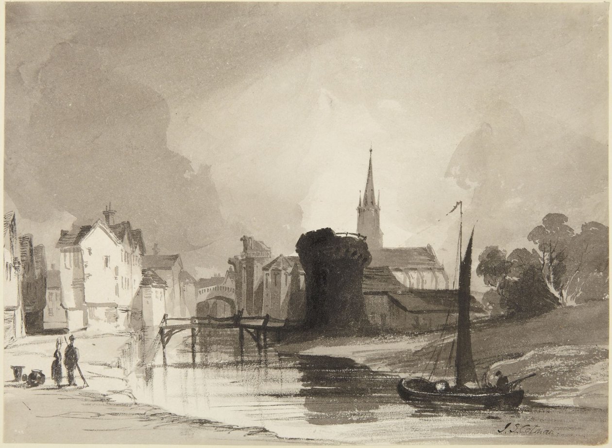 Cena fluvial de John Sell Cotman