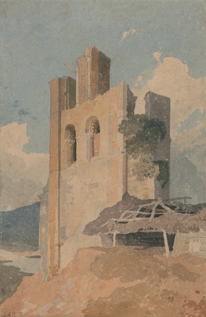 Castelo do Xerife Hutton, Yorkshire de John Sell Cotman
