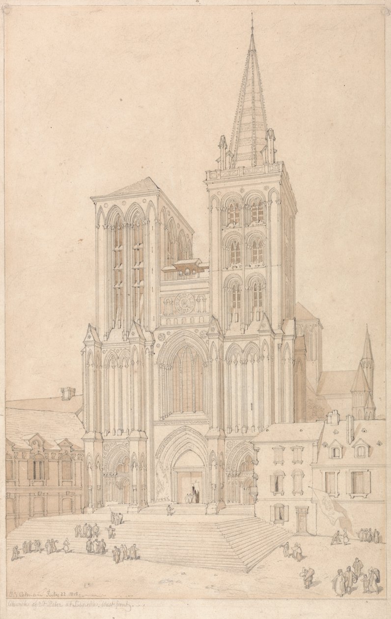 São Pedro em Lisieux, Normandia: Frente Oeste de John Sell Cotman