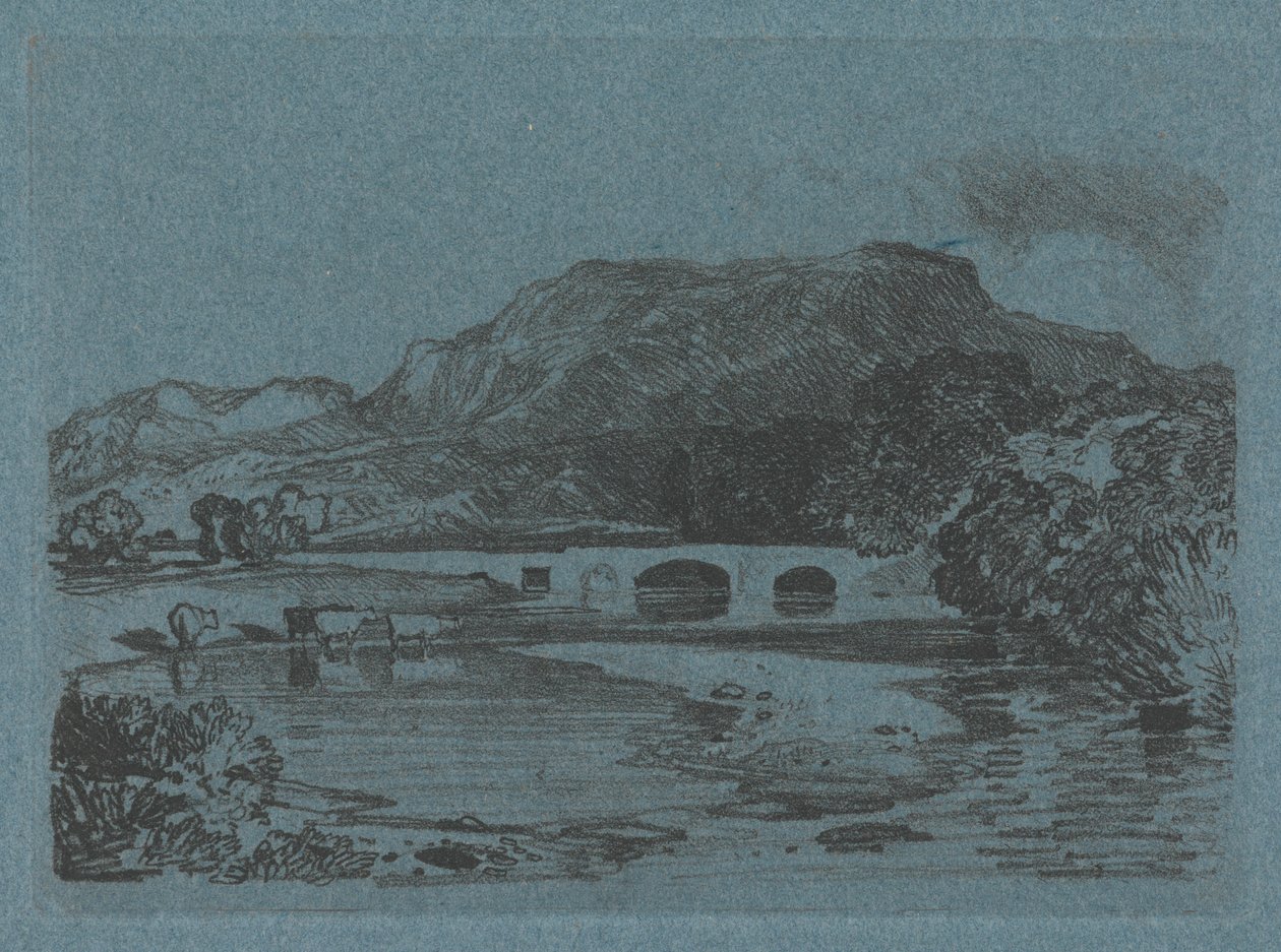 Tan-y-Bwlch, Merionethshire, Norte do País de Gales de John Sell Cotman