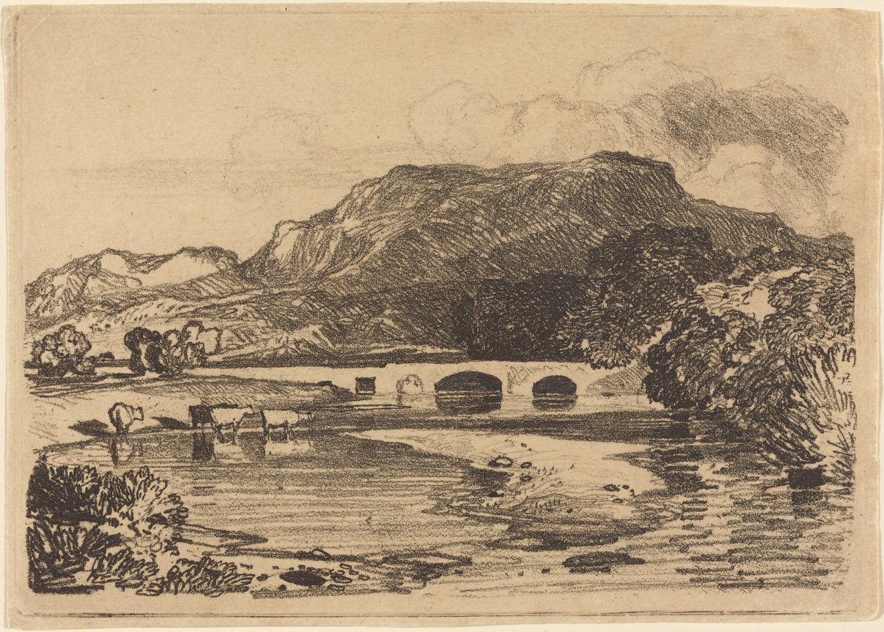 Tan y Bwlch, Gales do Norte de John Sell Cotman