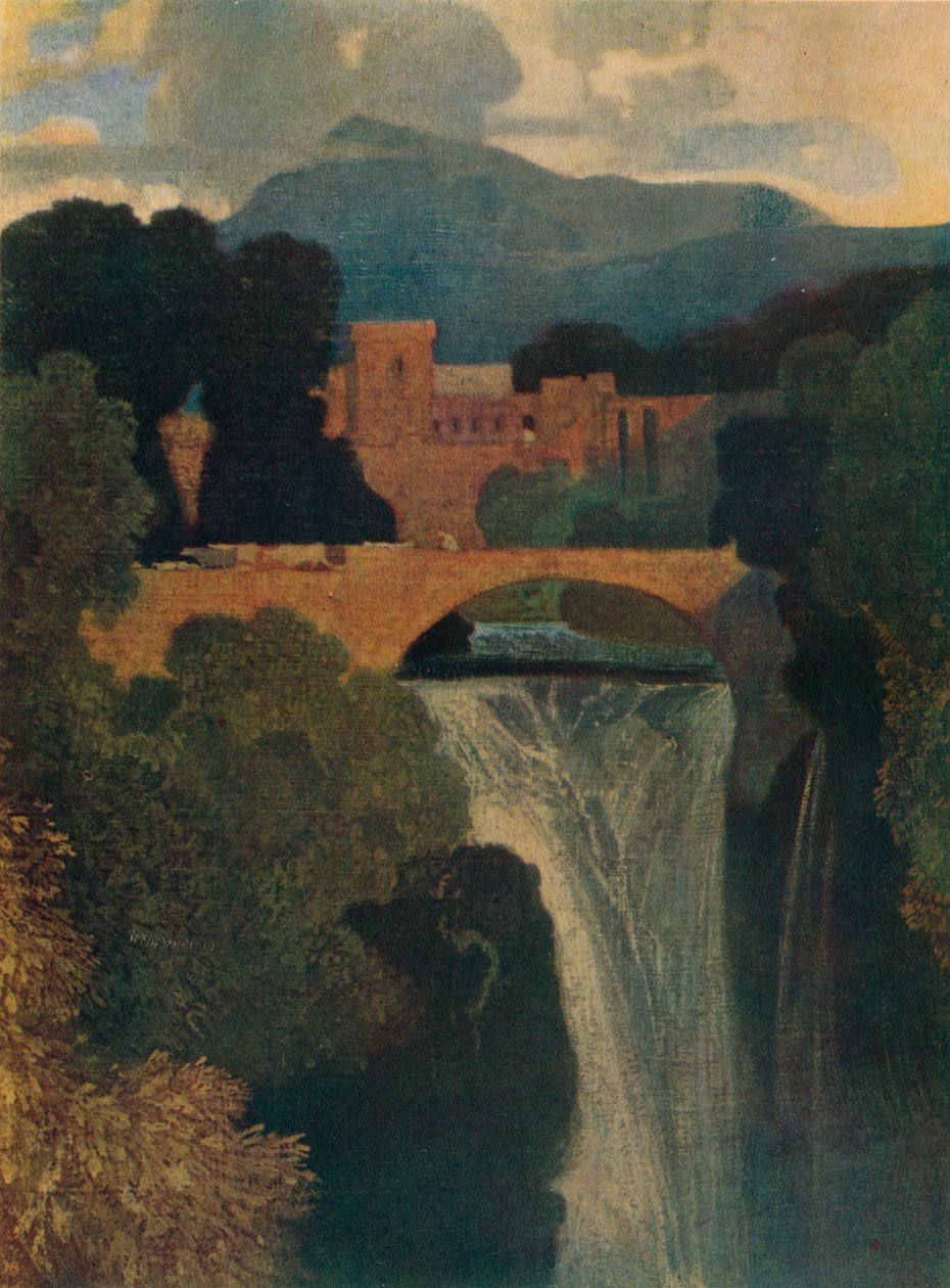 Cachoeira, c1807, 1923 de John Sell Cotman