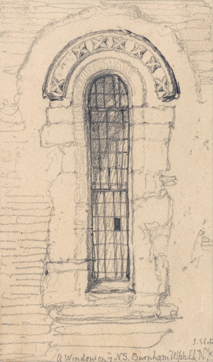 Janela do lado norte da igreja de Burnham Ulph, Norfolk de John Sell Cotman
