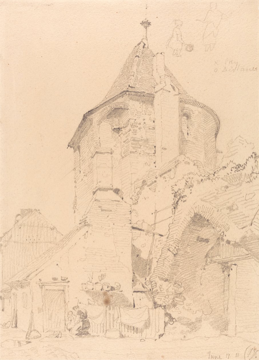 Yarmouth, a Torre do Noroeste de John Sell Cotman