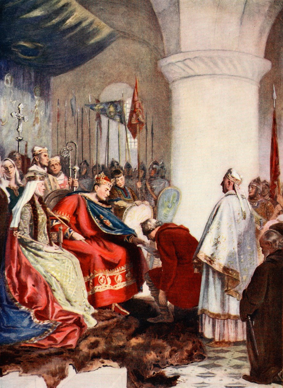 William concedendo um alvará à City of London, ilustração de "Hutchinson