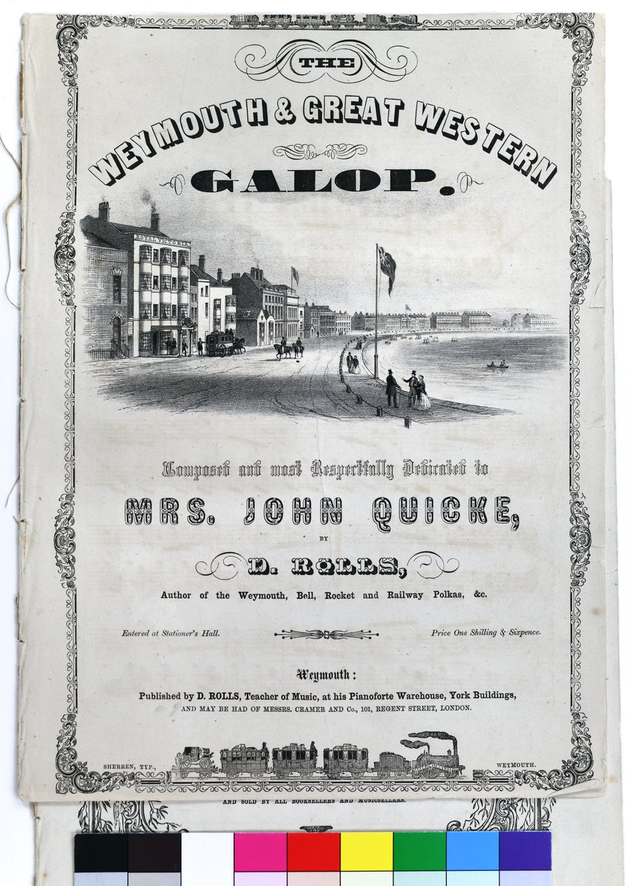 Weymouth e Great Western Galop, c1870 (litografia sobre papel) de John Sherren