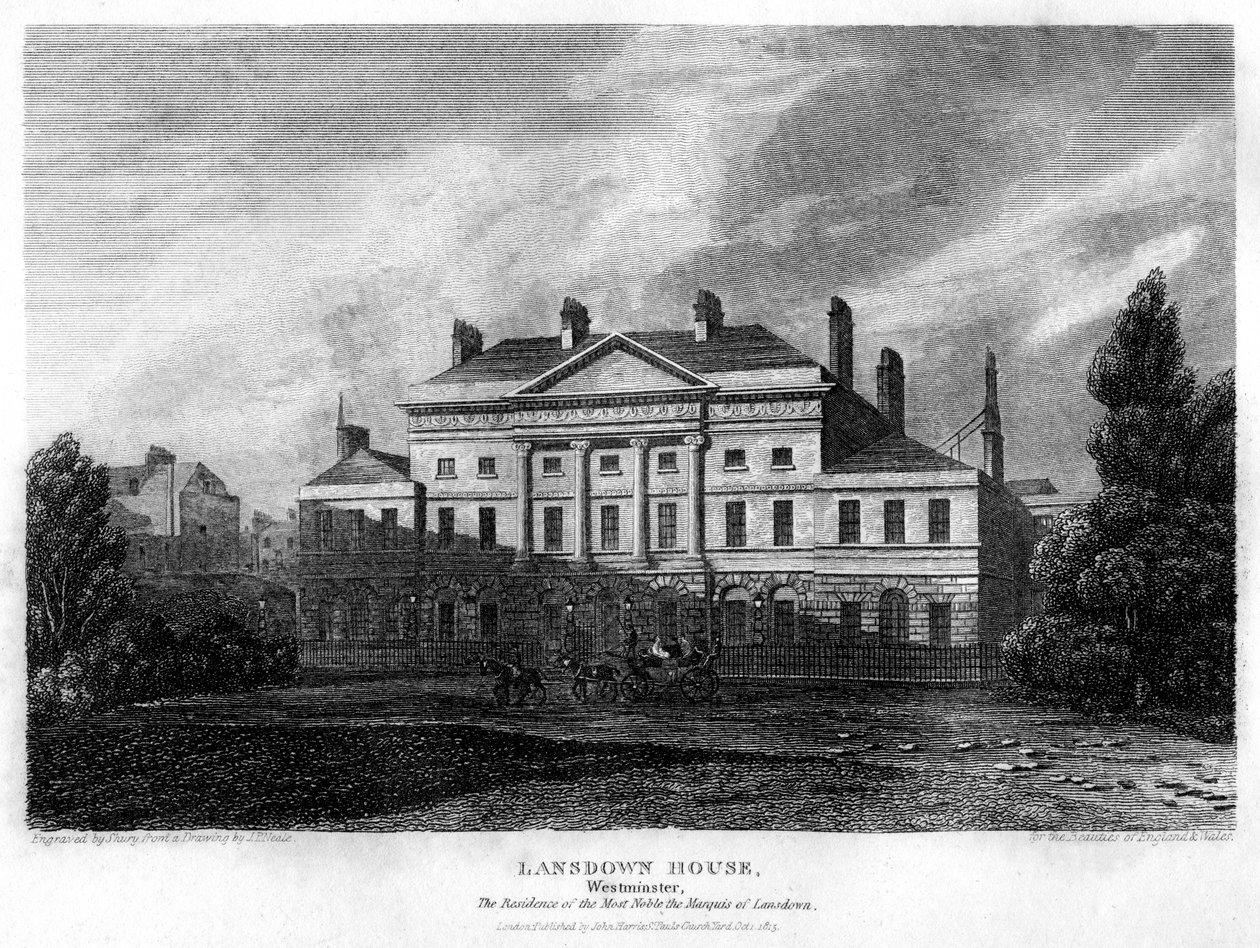 Casa de Lansdowne, Westminster, Londres, 1815. de John Shury