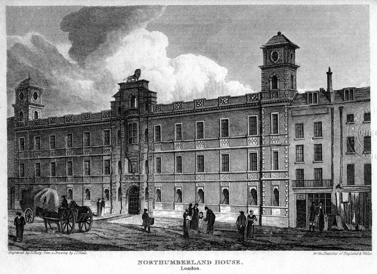 Casa de Northumberland, Westminster, Londres, 1815. de John Shury