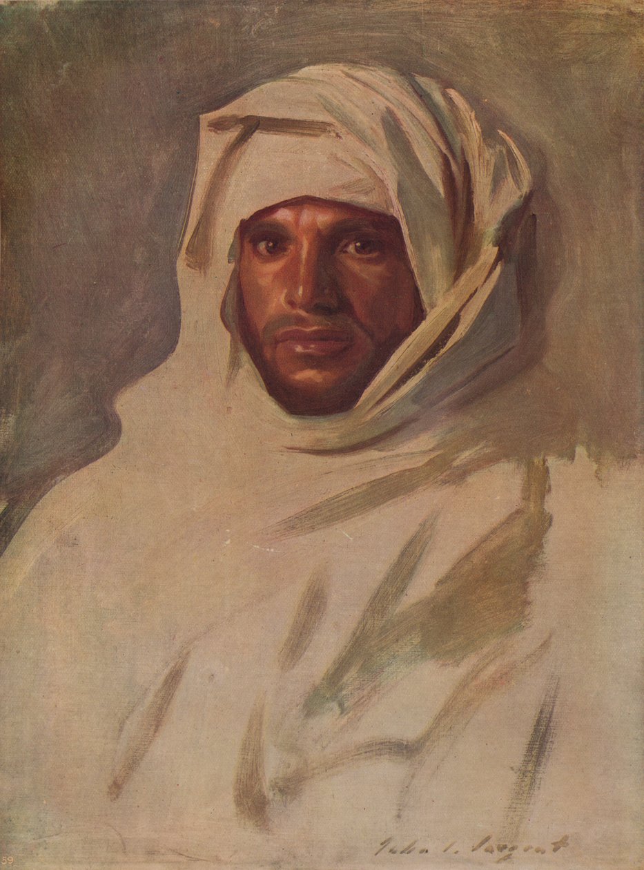 Um árabe beduíno, c1891, c1915 de John Singer Sargent