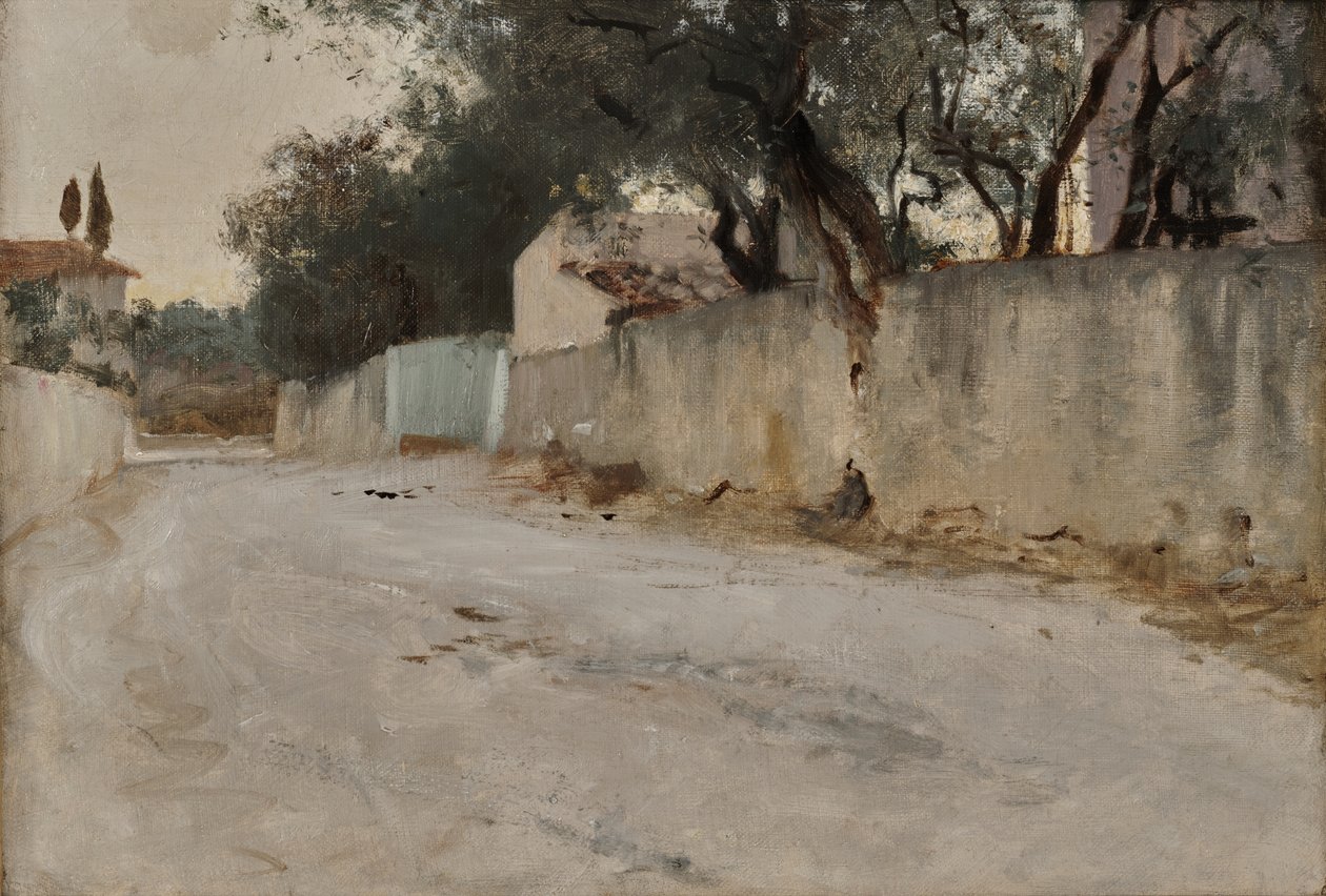 Uma estrada no Sul, c.1878-84 (óleo sobre tela) de John Singer Sargent