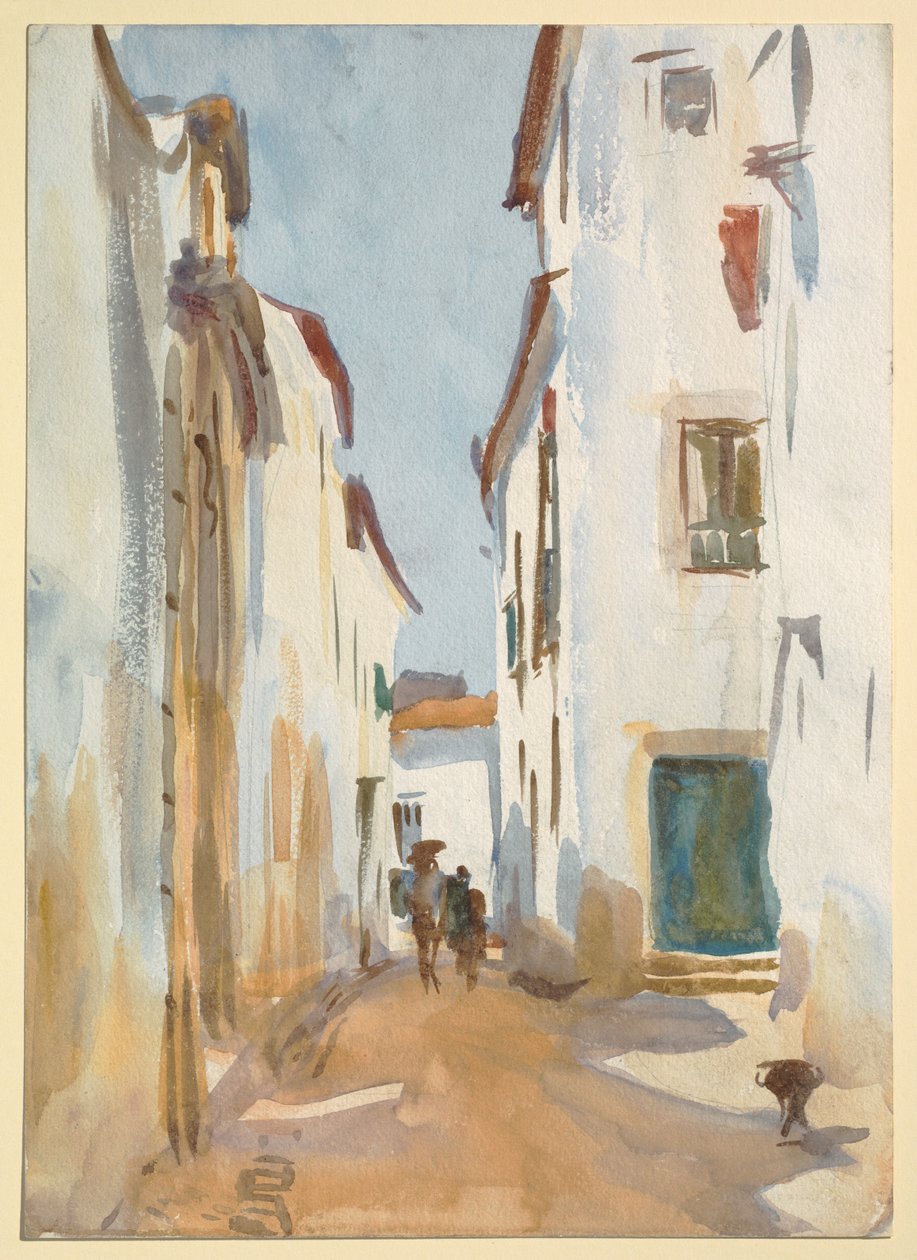Uma cena de rua, Espanha de John Singer Sargent