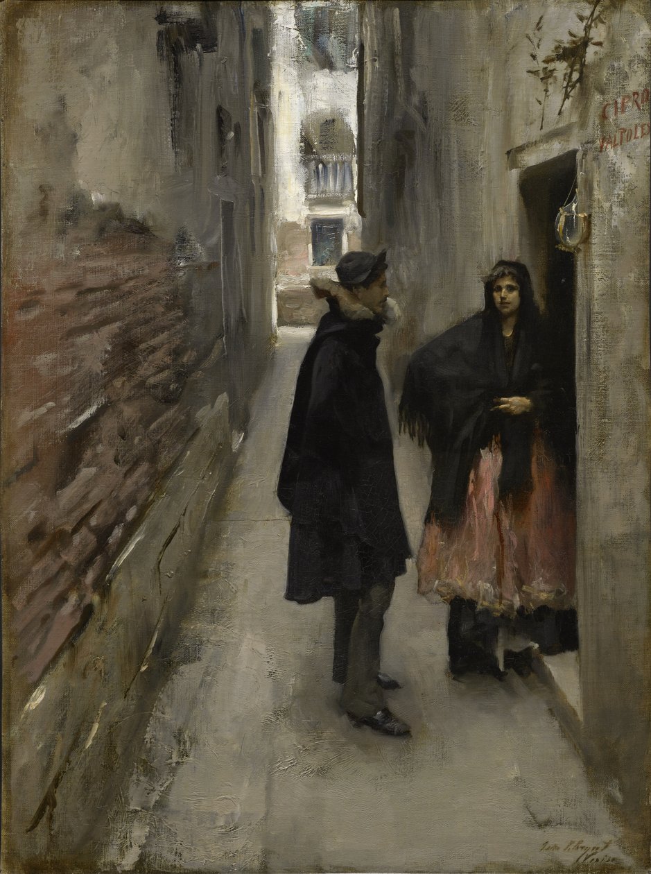 Uma rua em Veneza de John Singer Sargent