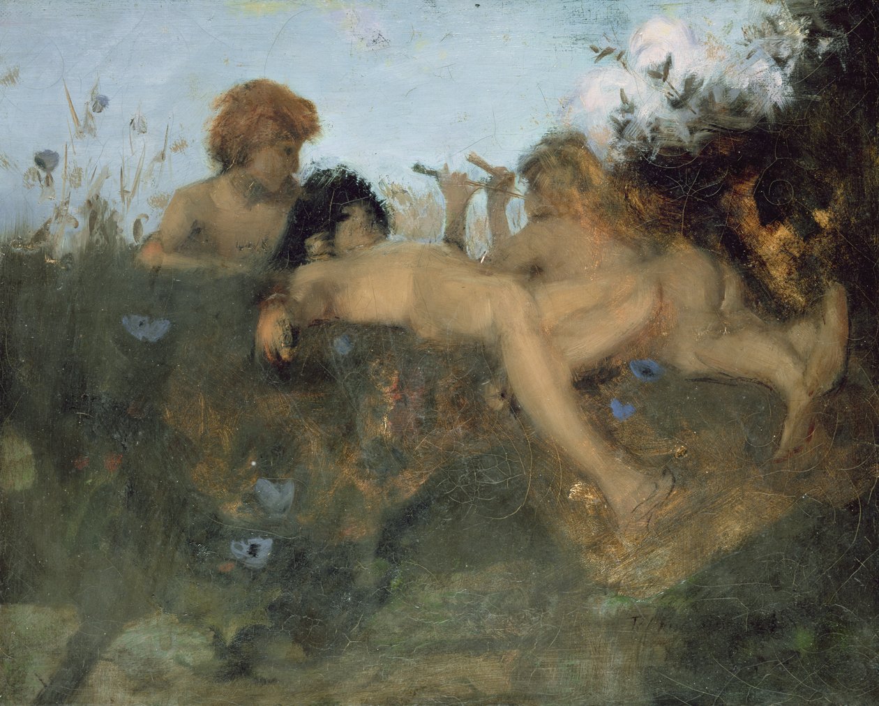 Um Idílio de Verão, 1878-79 de John Singer Sargent