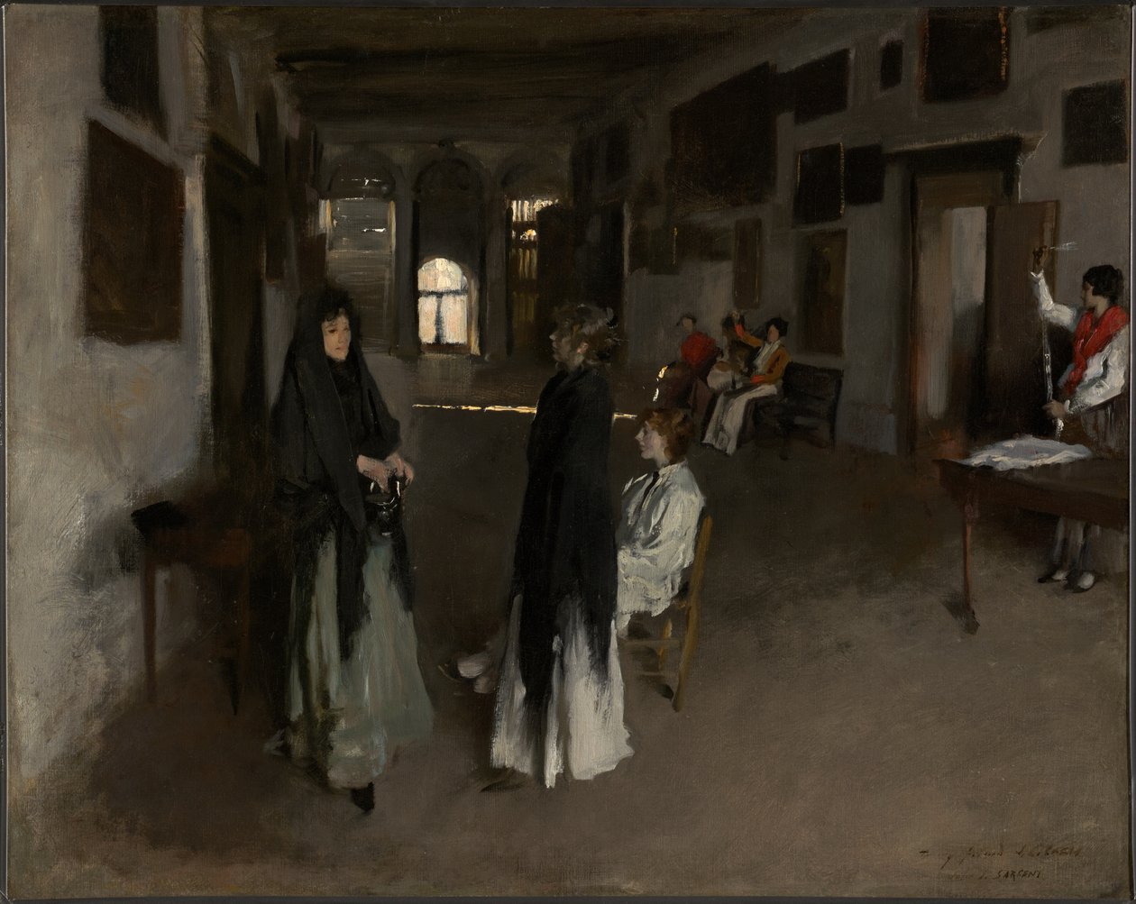Um interior veneziano de John Singer Sargent
