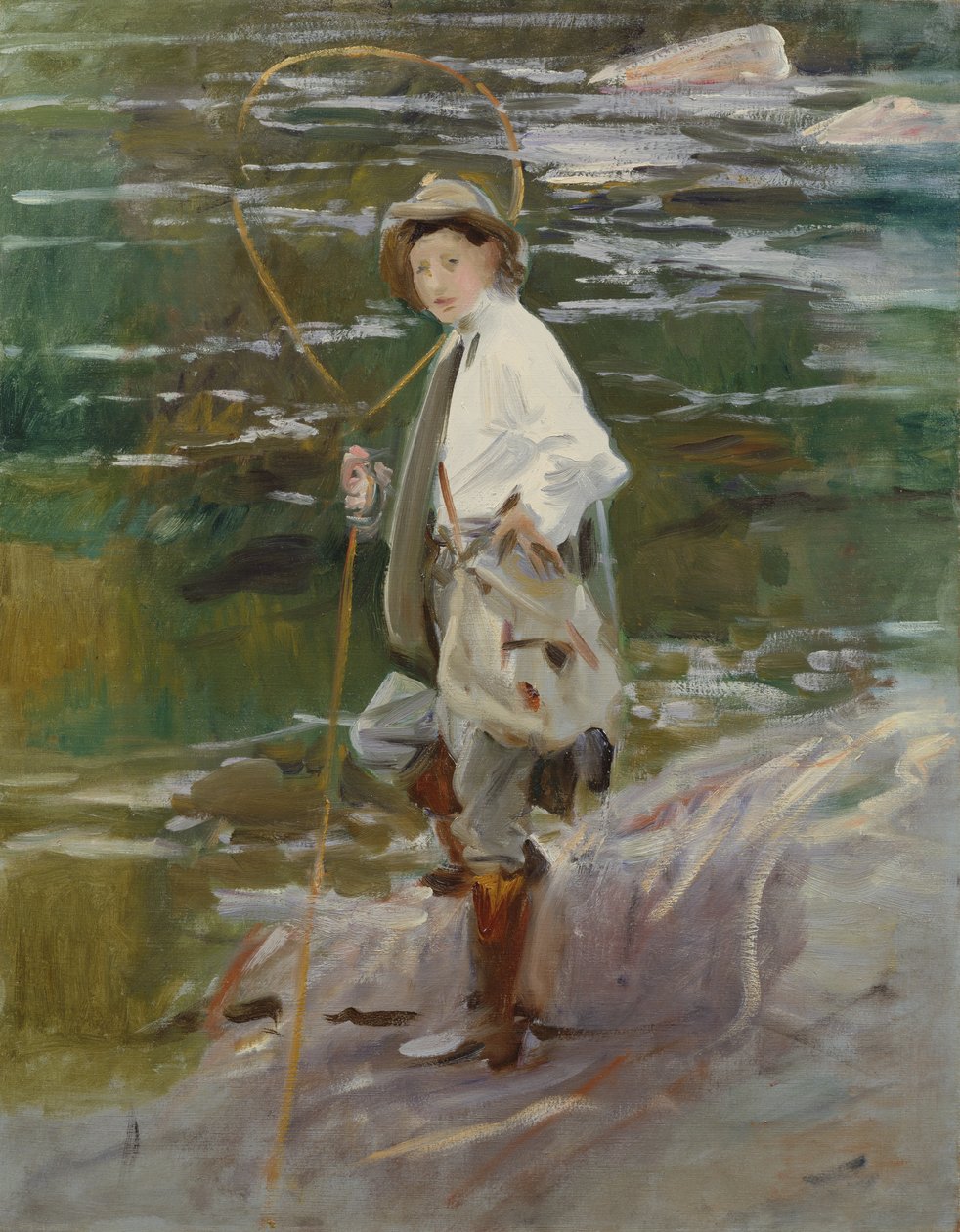 Um jovem pescador de salmão, 1901 de John Singer Sargent