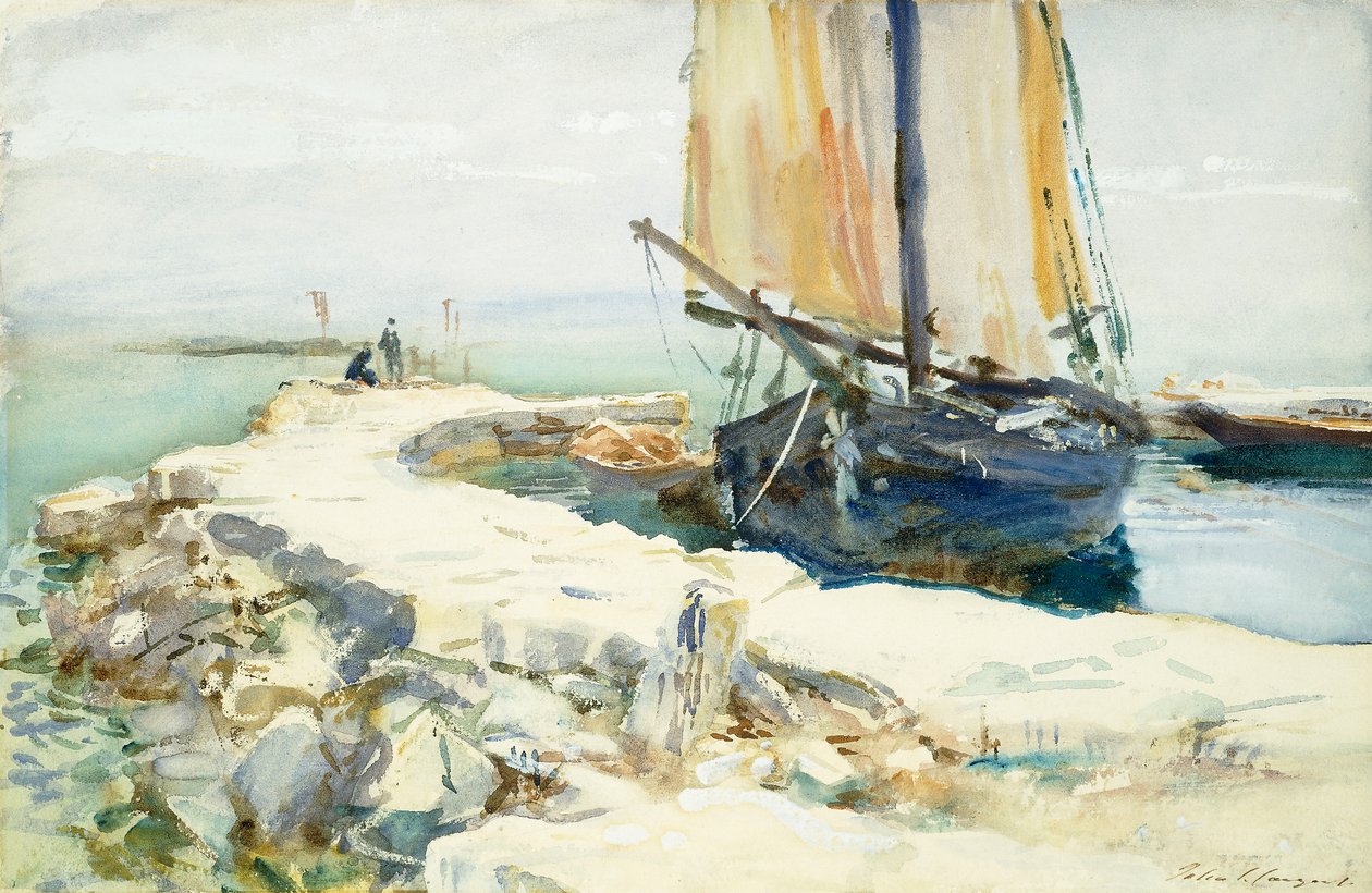 Acima do Lago de Garda de John Singer Sargent
