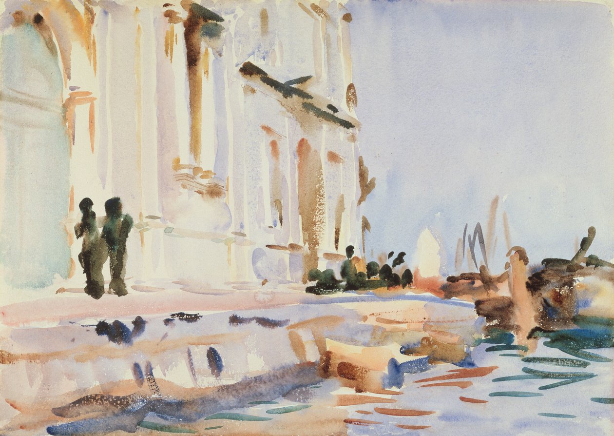 All Ave Maria (wc no papel) de John Singer Sargent