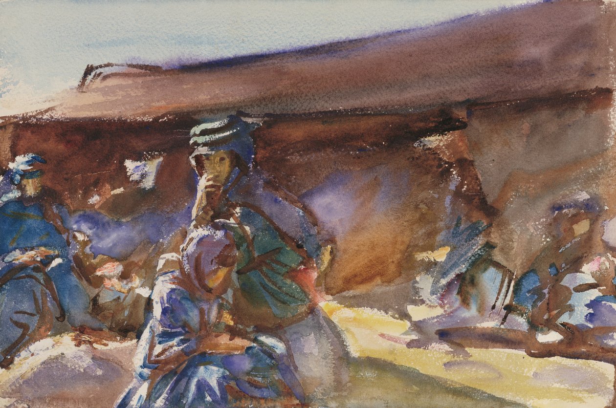 Barraca Preta (wc no papel) de John Singer Sargent