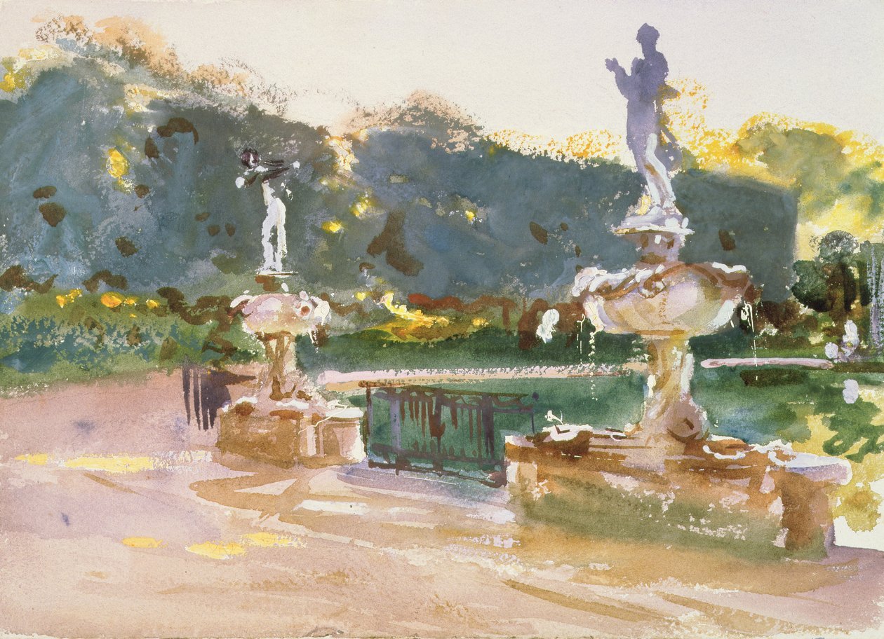 Jardins de Boboli, c.1907 de John Singer Sargent