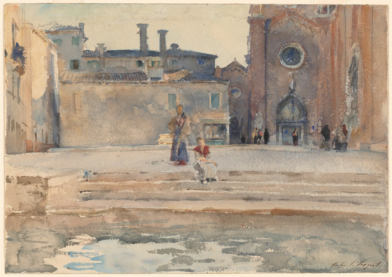Campo dei Frari, Veneza de John Singer Sargent
