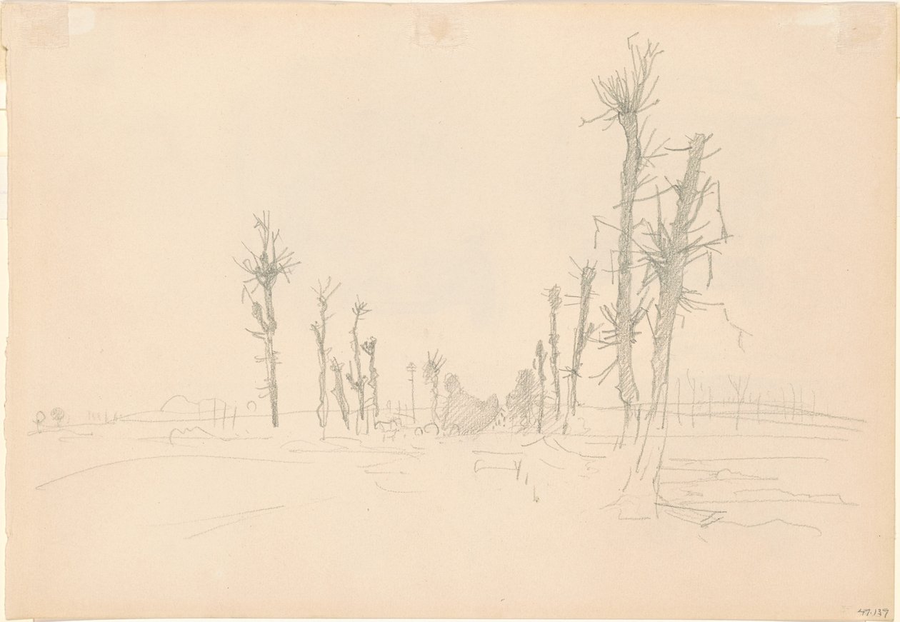 Devastated Landscape [verso], 1918. de John Singer Sargent