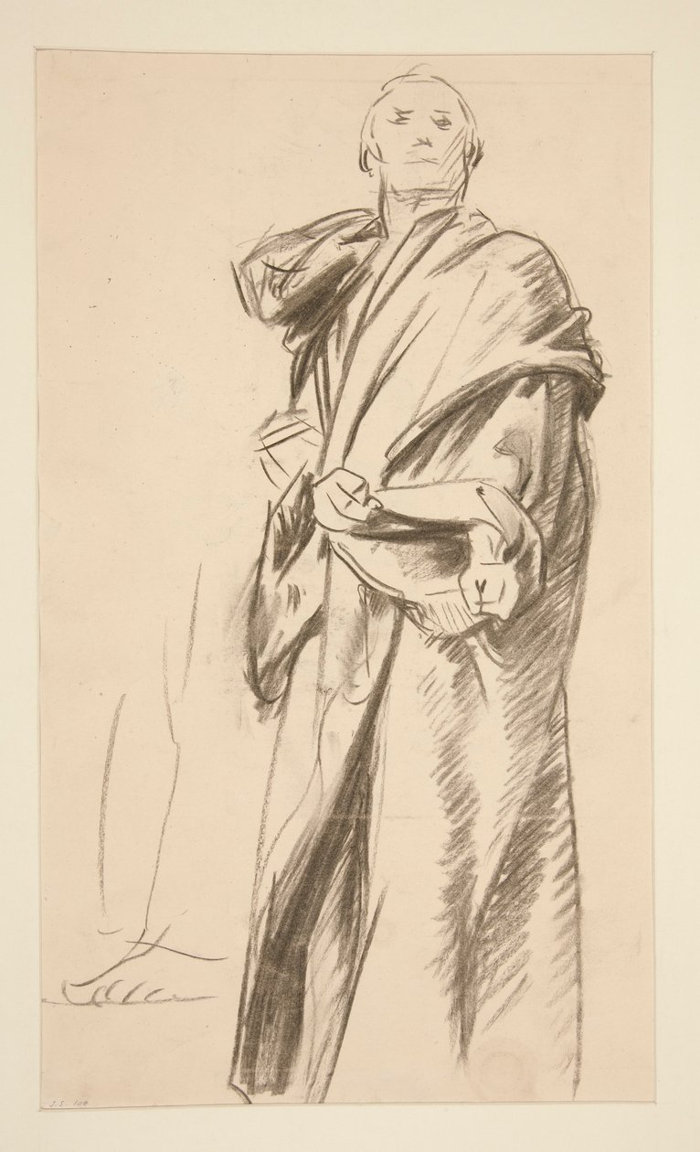 Figura em pé drapeada de John Singer Sargent