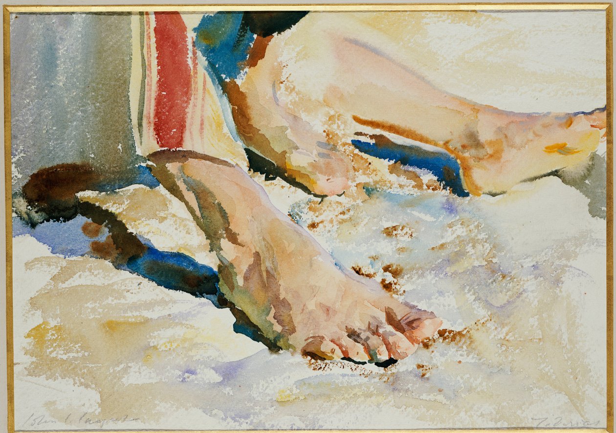 Pés de um árabe, Tiberíades de John Singer Sargent