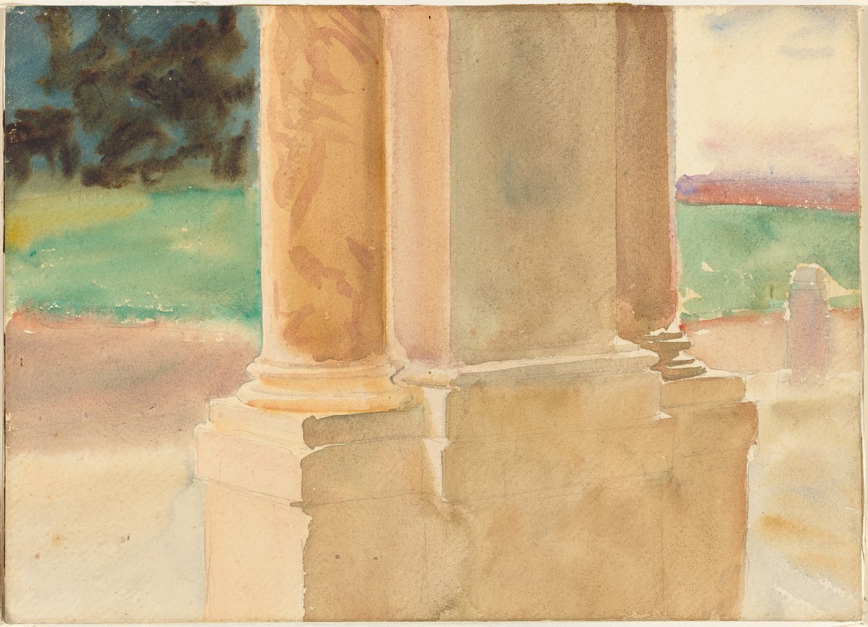 Frascati, estudo arquitectónico de John Singer Sargent