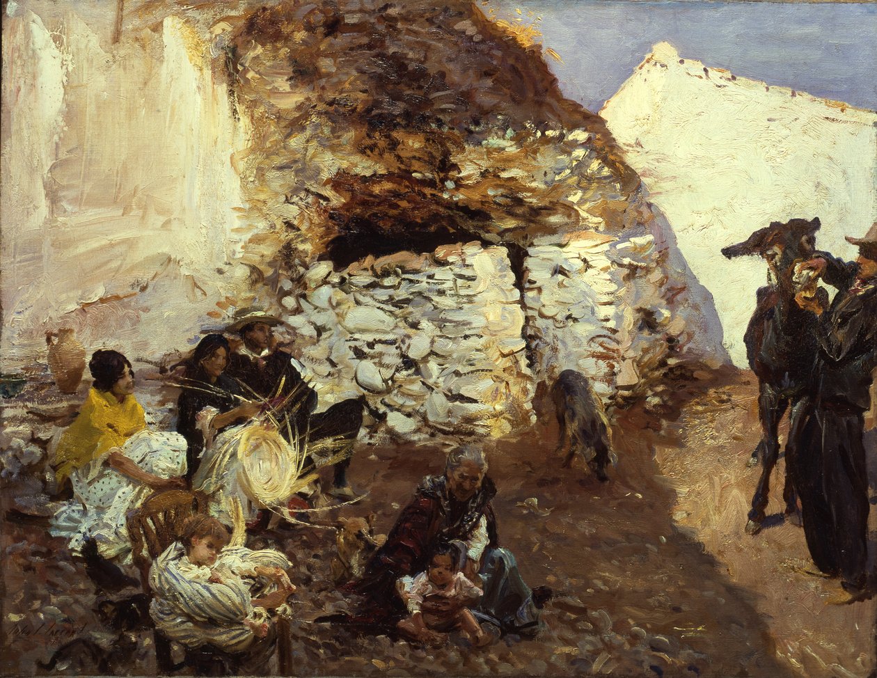 Acampamento cigano, Granada, Espanha, c.1912-13 de John Singer Sargent