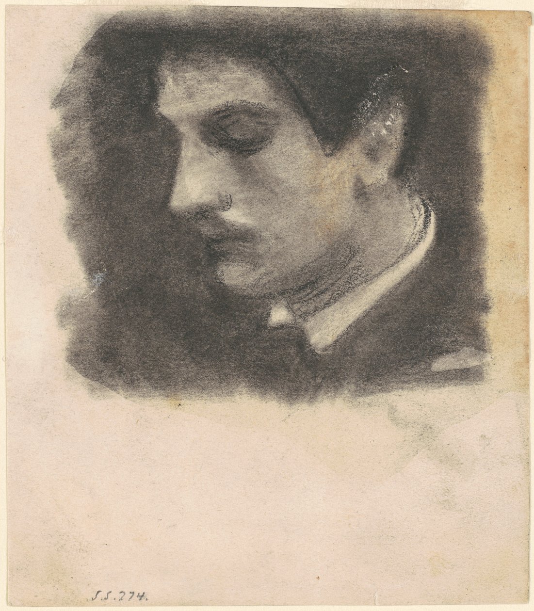 Cabeça de um homem de John Singer Sargent