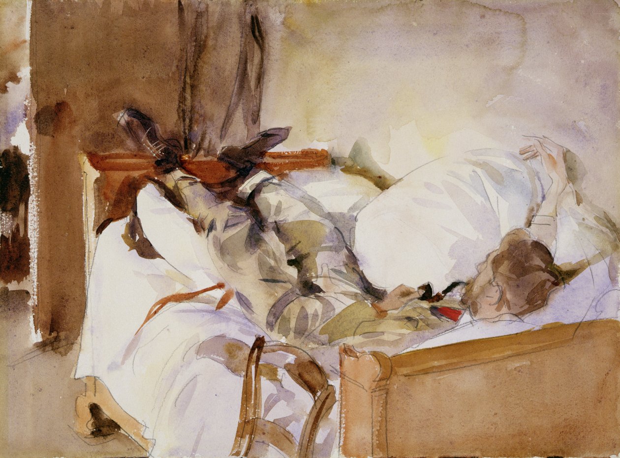Na Suíça (wc no papel) de John Singer Sargent