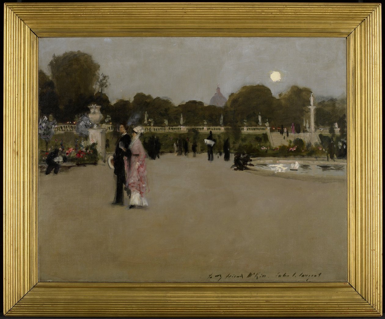 Os Jardins do Luxemburgo ao anoitecer de John Singer Sargent