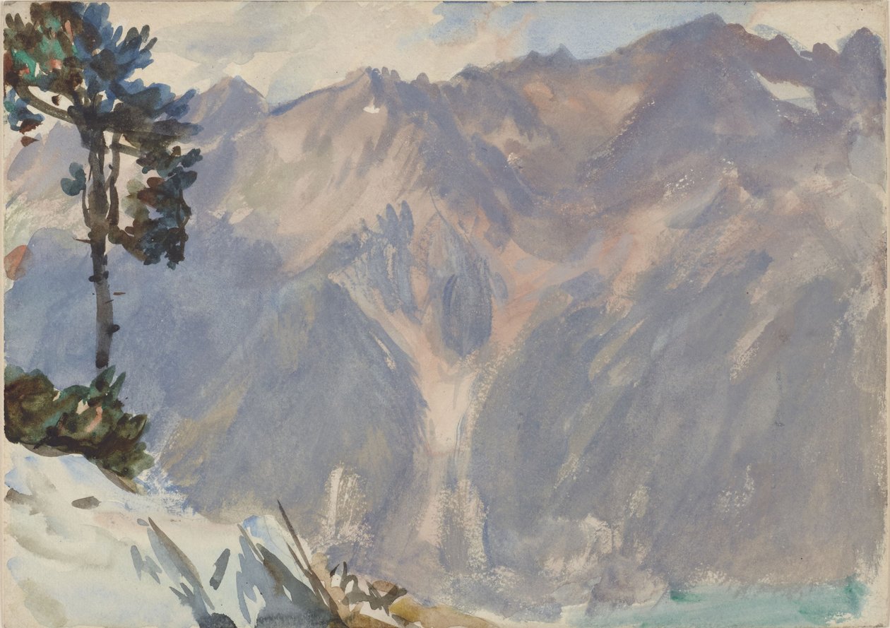 Cena montanhosa de John Singer Sargent