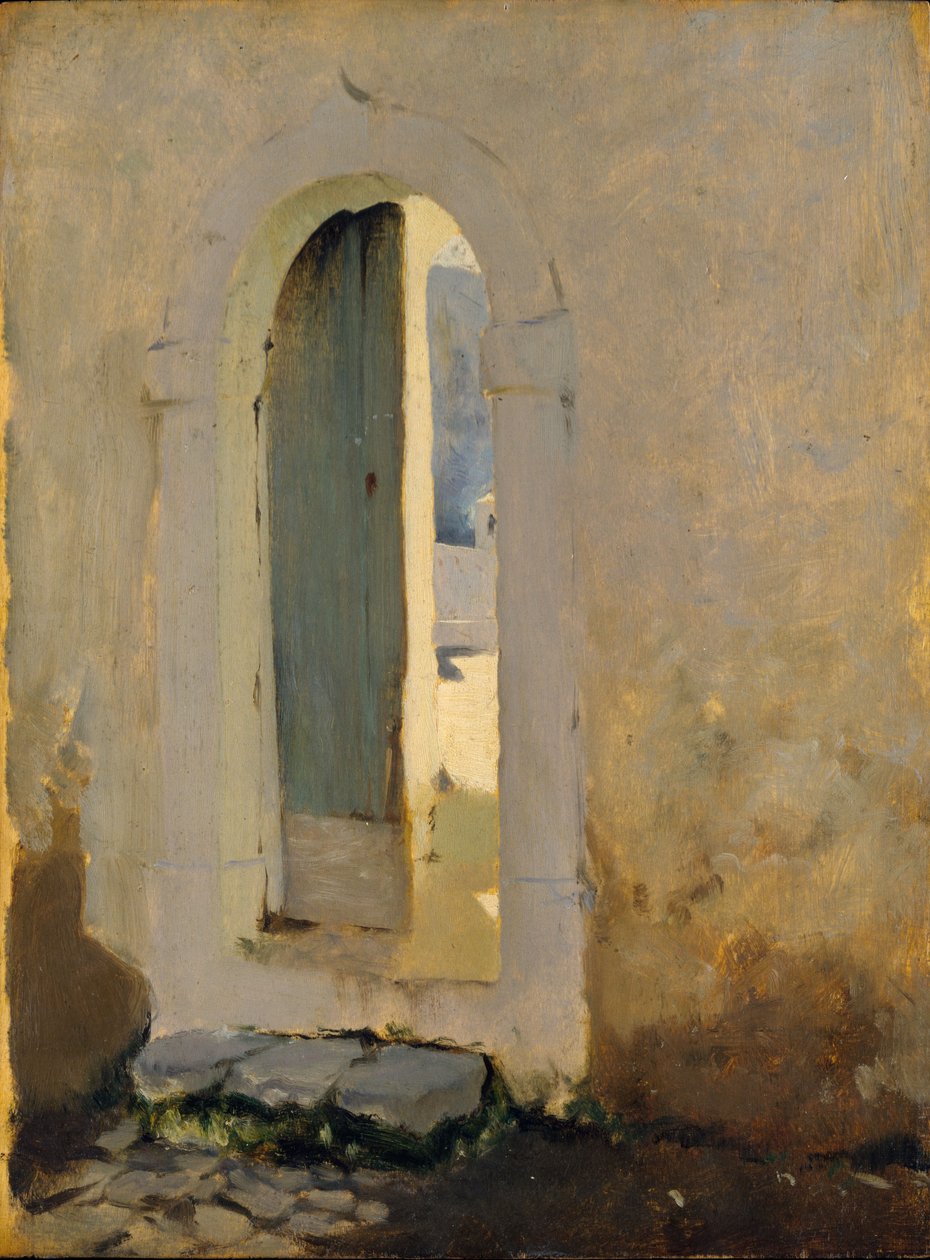 Abra a porta, Marrocos, 1879-80 de John Singer Sargent