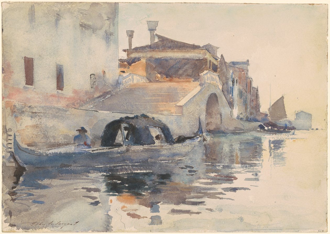 Ponte Panada, Fondamenta Nuove, Veneza de John Singer Sargent