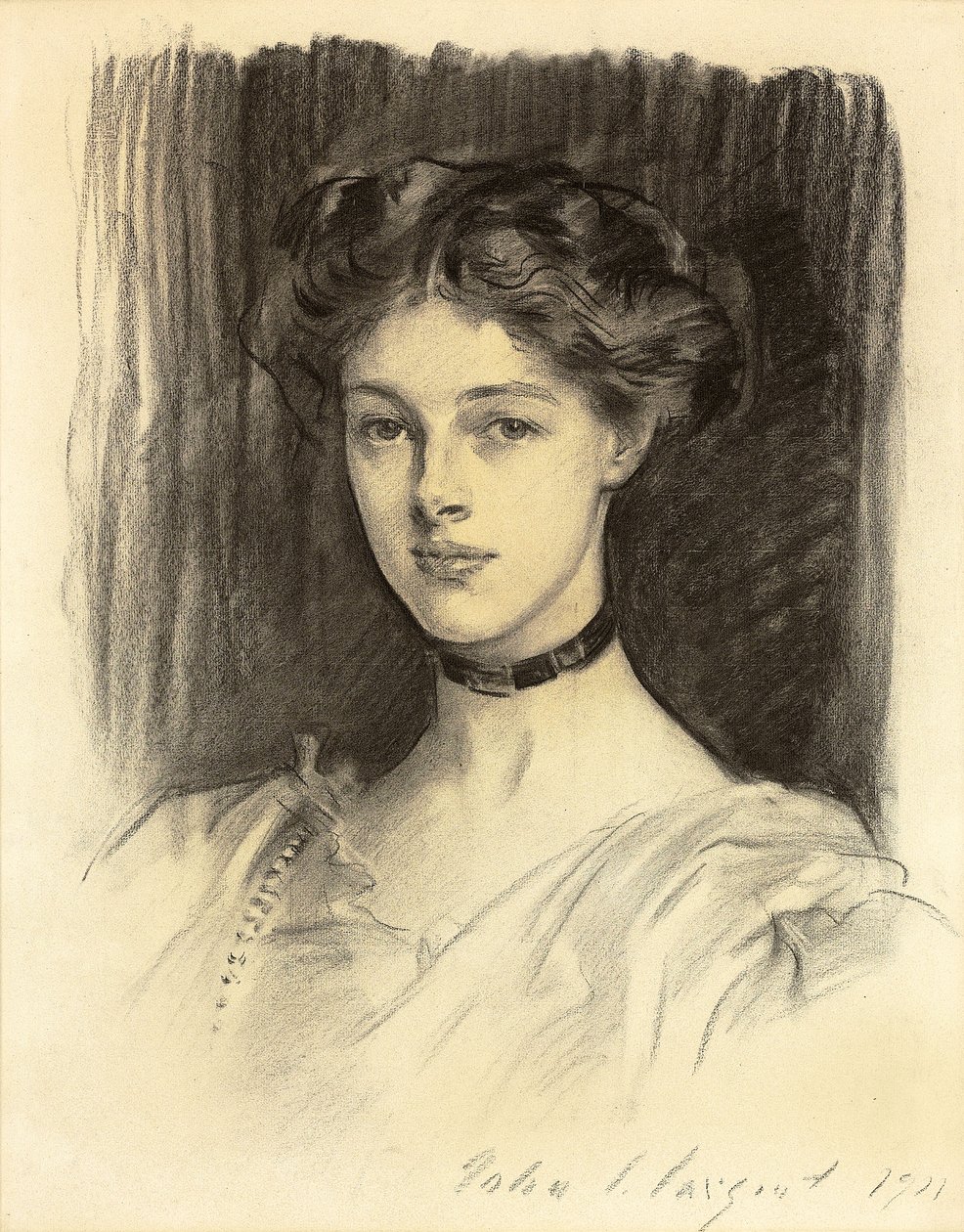 Retrato de Eva Katherine Balfour, mais tarde Lady Buxton de John Singer Sargent