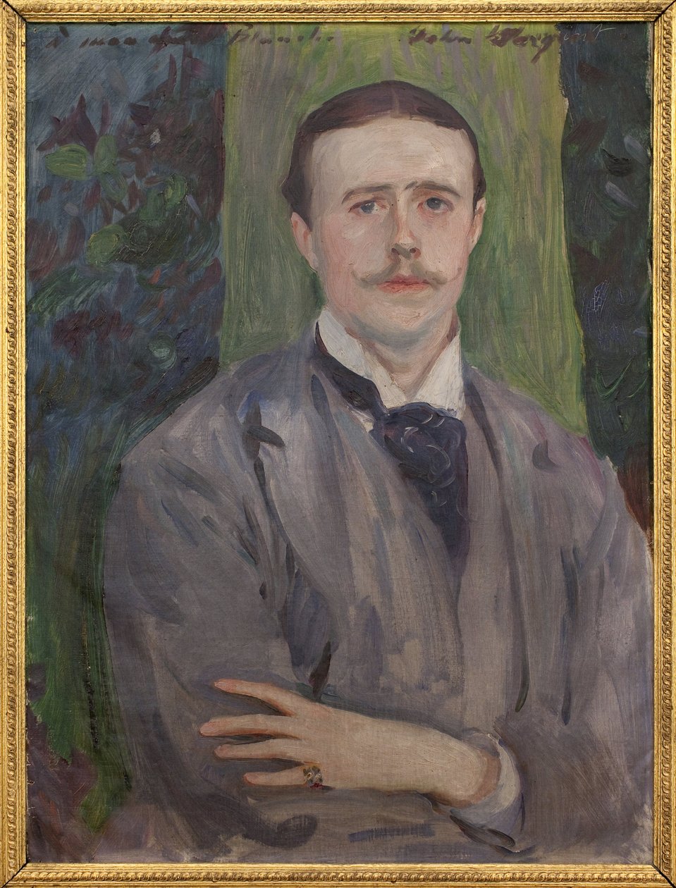 Retrato de Jacques Emile Blanche (1861-1942). Pintura de John Singer Sargent (1856-1925), óleo sobre tela, arte francesa do século XX. Musee des beaux arts de Rouen. de John Singer Sargent