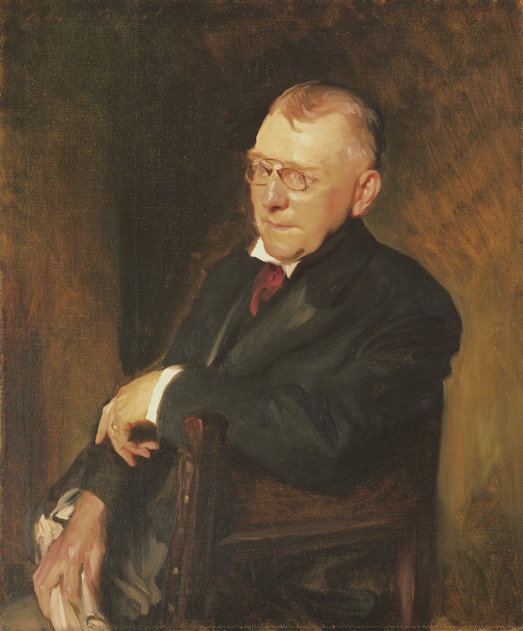 Retrato de James Whitcomb Riley de John Singer Sargent